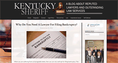 Desktop Screenshot of kentuckysheriff.org